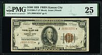 Fr.1860-J*, 1929 $100 Kansas City Star FRBN, Very Fine, PMG-25